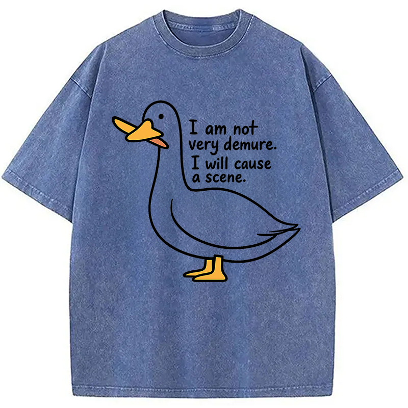 Modecanvas Very Demure Goose Washed T-Shirt
