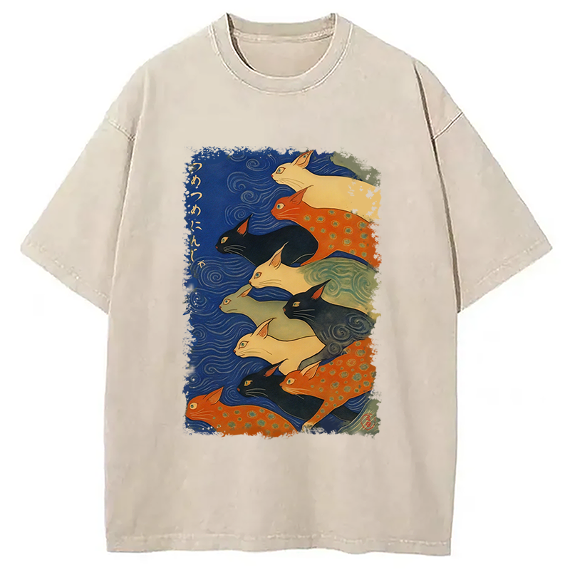 Modecanvas Claw-some Ninja Washed T-Shirt