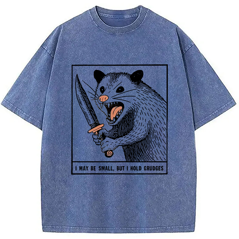 Modecanvas Possum With A Knife Washed T-Shirt