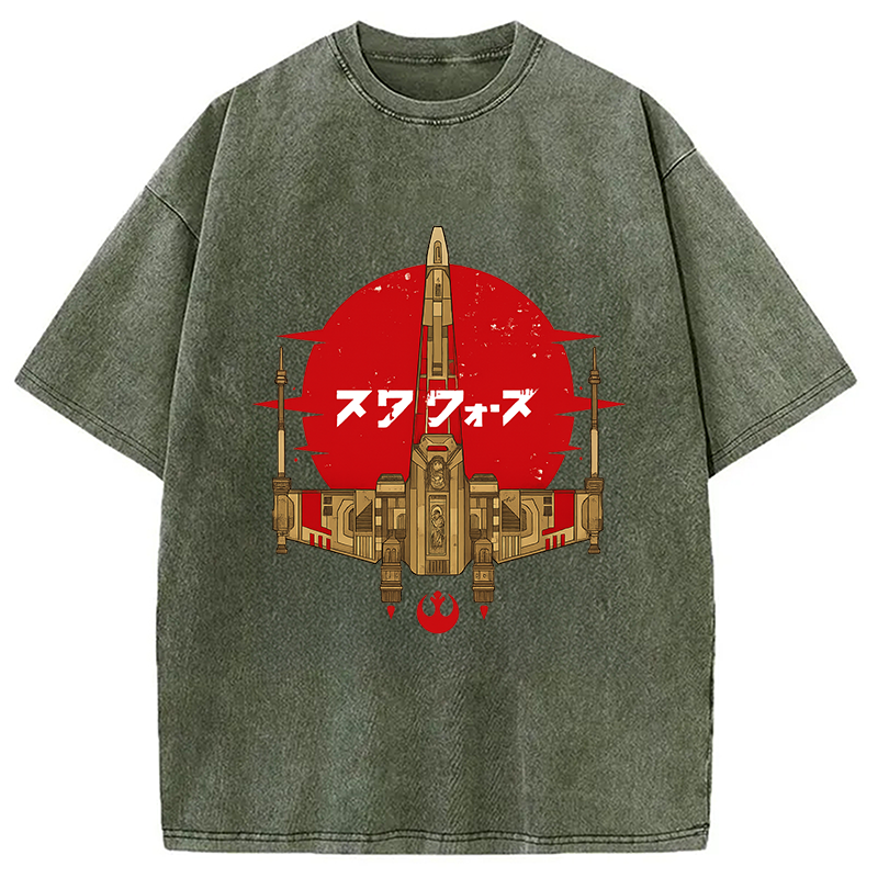 Modecanvas Ancient Starfighter Vintage Washed T-Shirt