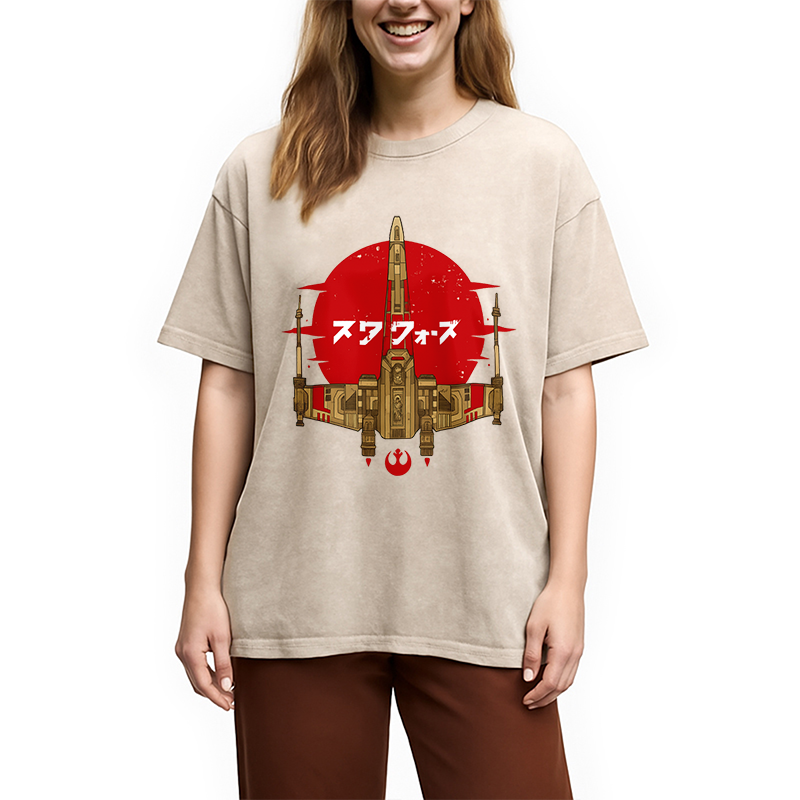 Modecanvas Ancient Starfighter Vintage Washed T-Shirt