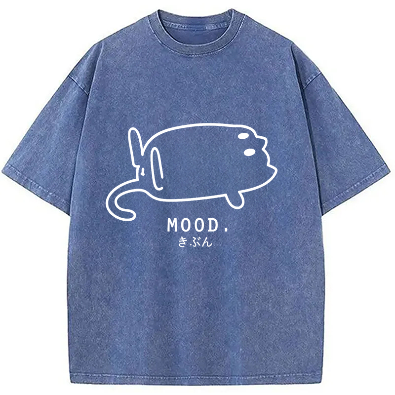 Modecanvas Bad Mood Washed T-Shirt
