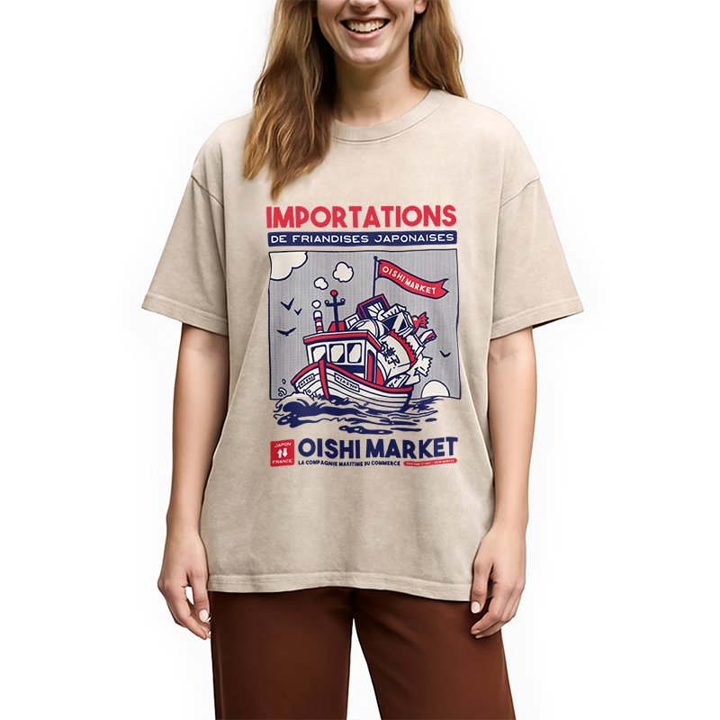 Modecanvas Importations De Friandises Japanese Washed T-Shirt