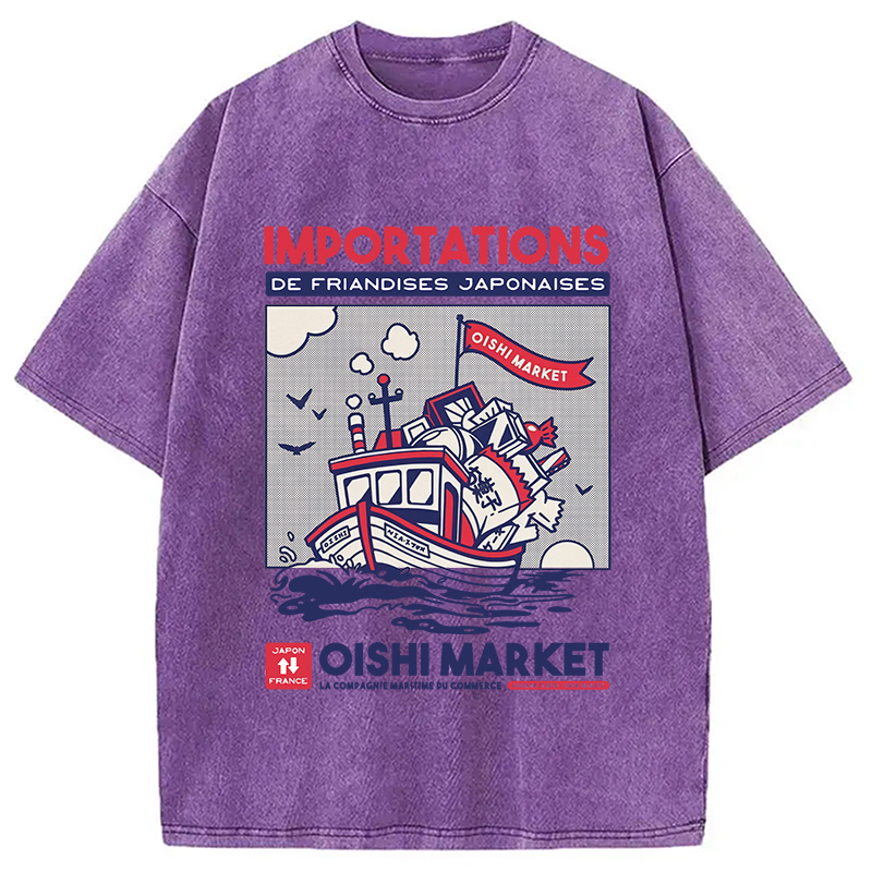 Modecanvas Importations De Friandises Japanese Washed T-Shirt
