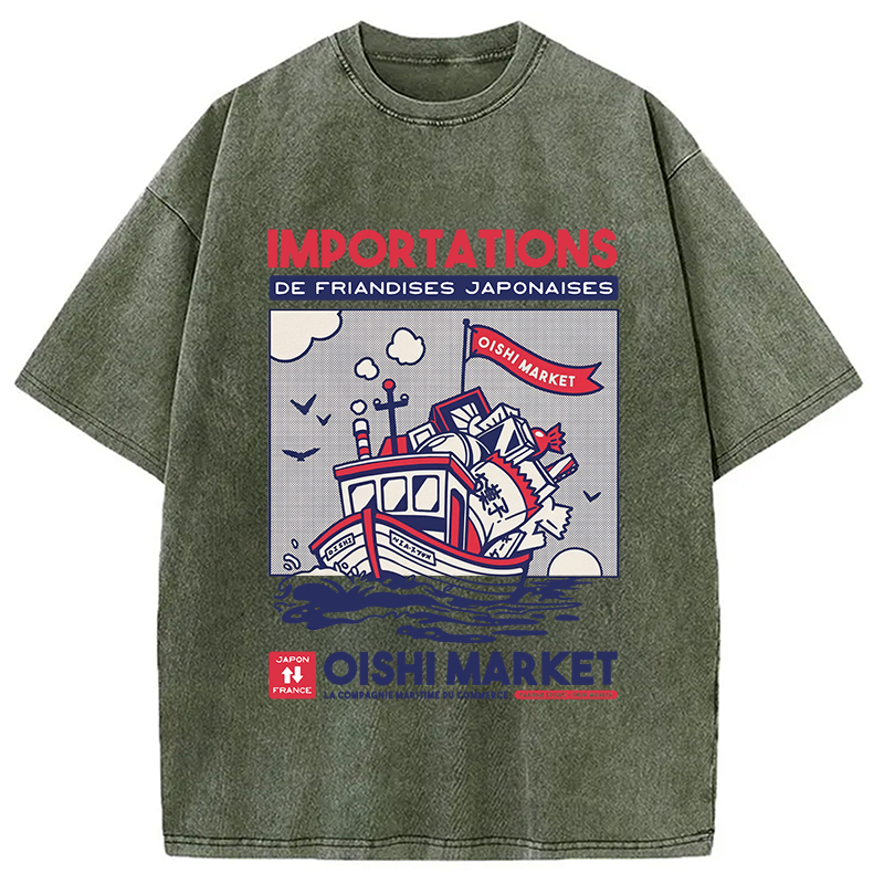 Modecanvas Importations De Friandises Japanese Washed T-Shirt