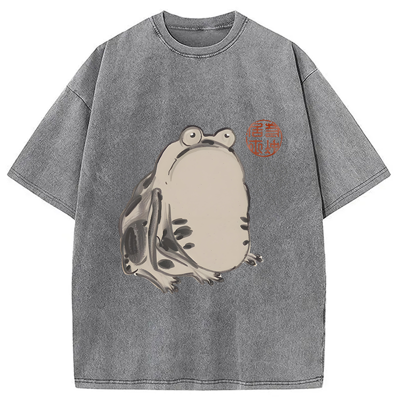 Modecanvas Sai Chu-fu Frog Washed T-Shirt