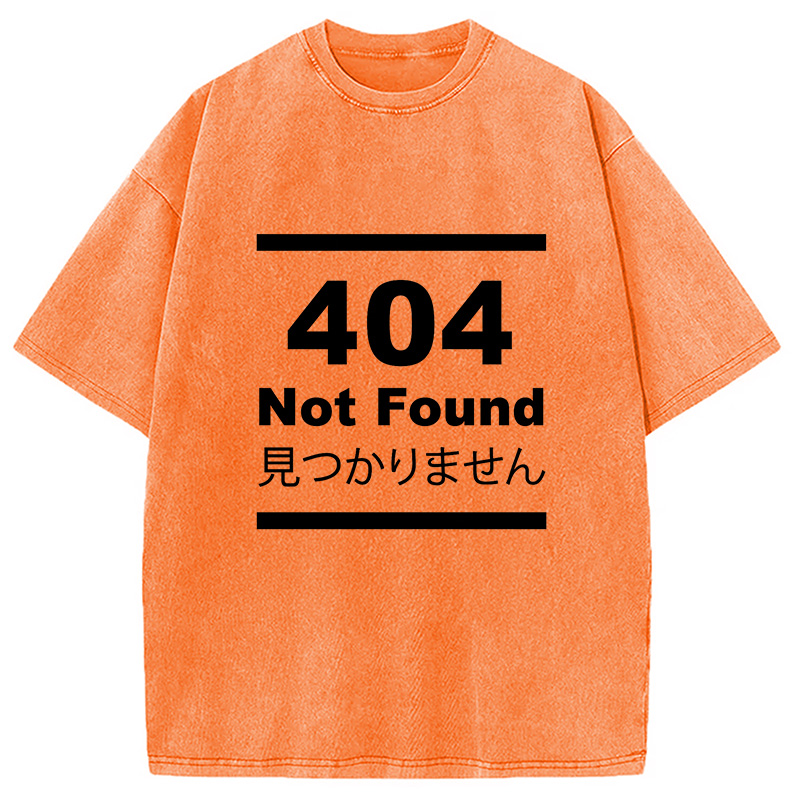 Modecanvas 404 Not Found Japanese Washed T-Shirt