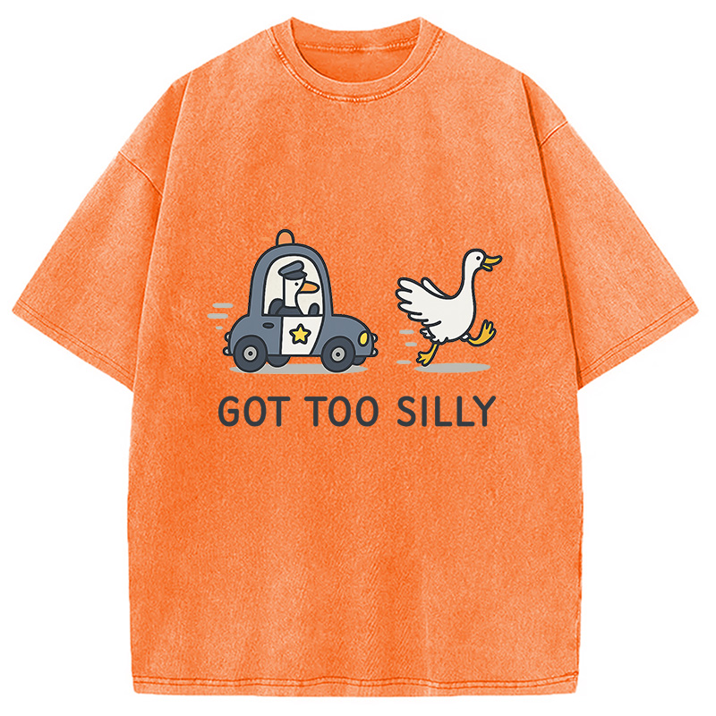 Modecanvas Retro Comfort Goose Washed T-Shirt