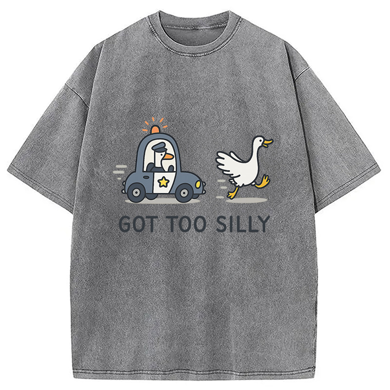 Modecanvas Retro Comfort Goose Washed T-Shirt