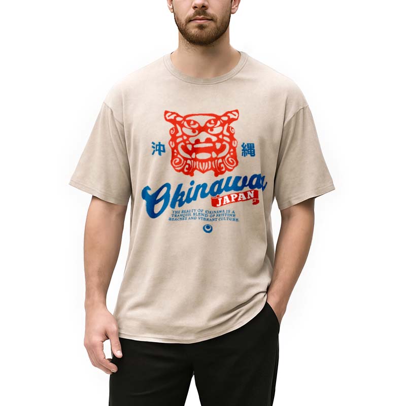 Modecanvas Okinawa Shisa Vintage Washed T-Shirt