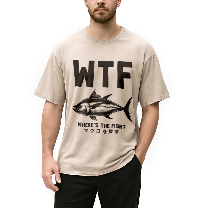 Modecanvas Finding Tuna Washed T-Shirt