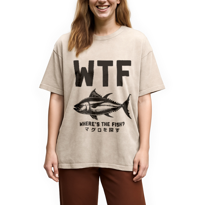 Modecanvas Finding Tuna Washed T-Shirt