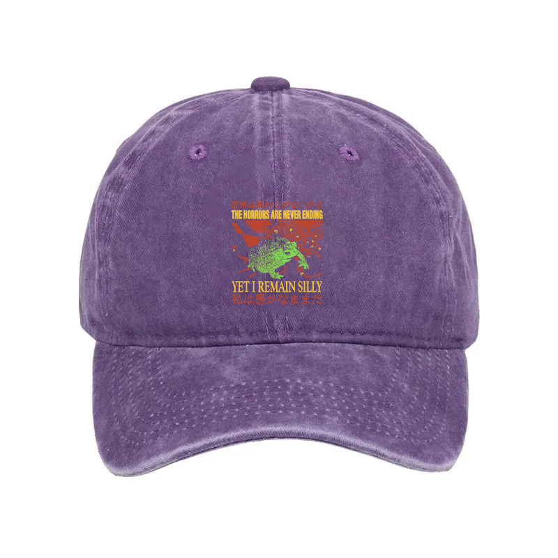 Modecanvas The Horrors are Never Ending Washed Cap-modecanvas