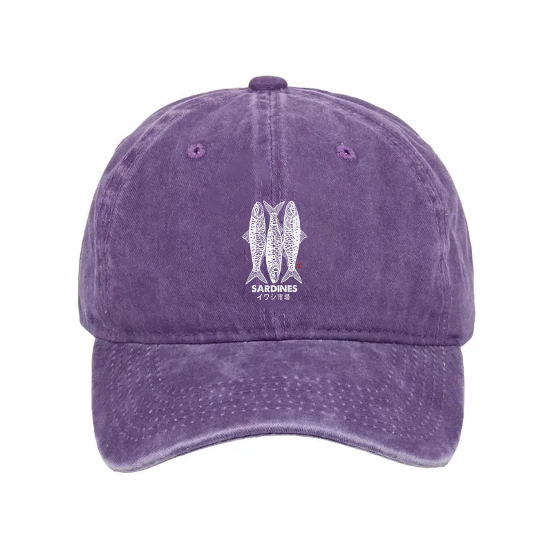 Modecanvas Sardines Market Washed Cap-modecanvas