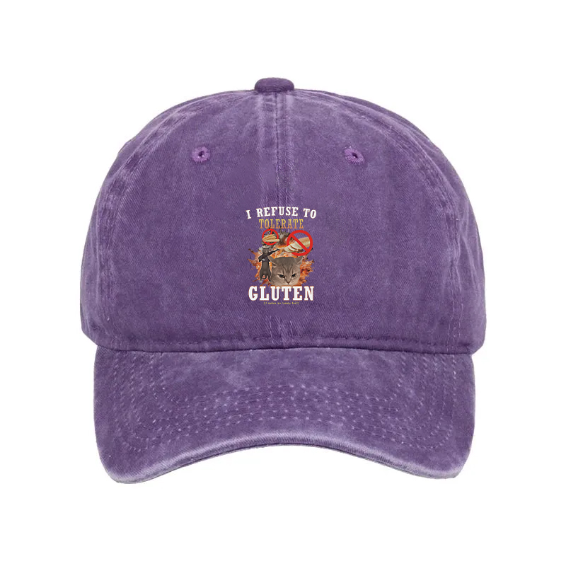 Modecanvas I Refuse to Tolerate Gluten Washed Cap-modecanvas