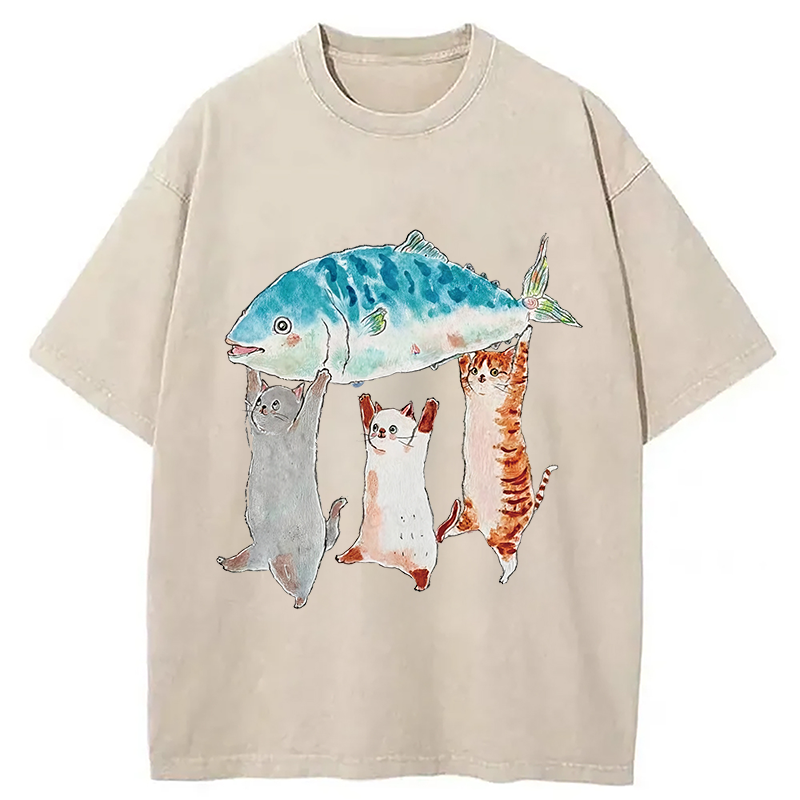 Modecanvas The Joy Of Harvest Washed T-Shirt