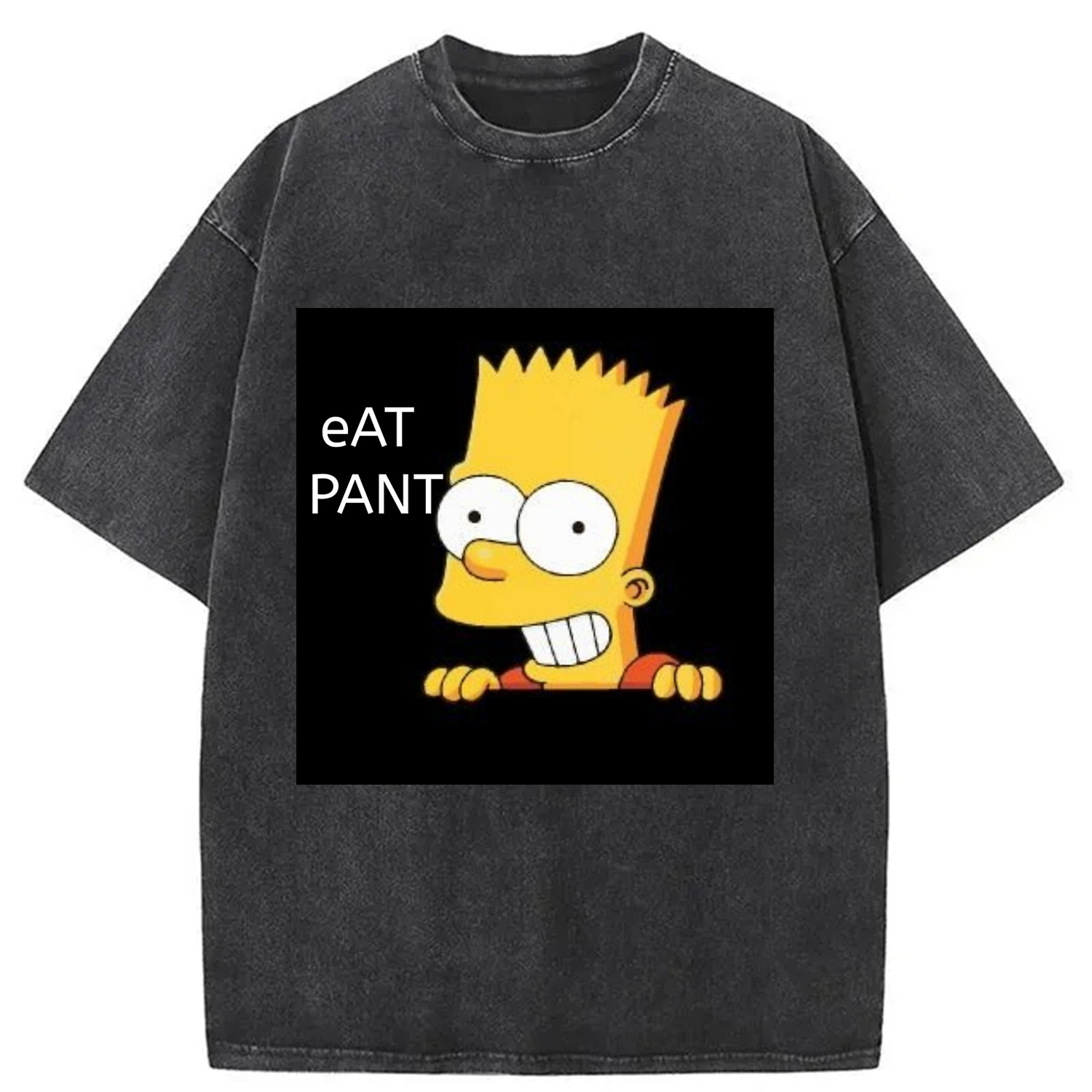 Modecanvas Eat Pant Funny Washed T-Shirt