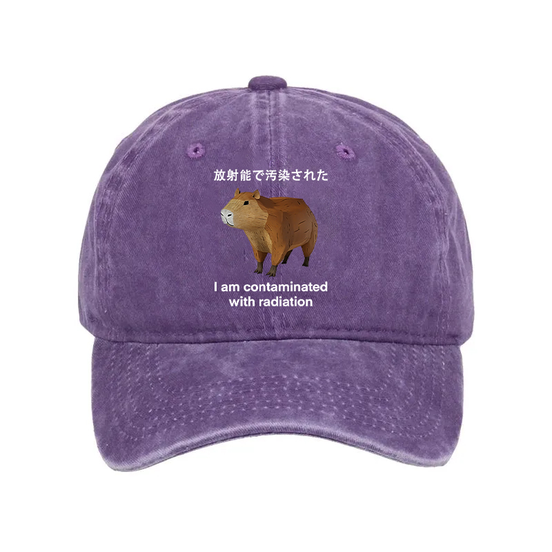 Modecanvas Capybara Contaminated By Radiation Washed Cap-modecanvas