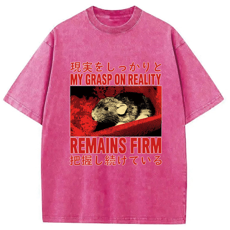 Modecanvas Grasp on Reality Rat Washed T-Shirt
