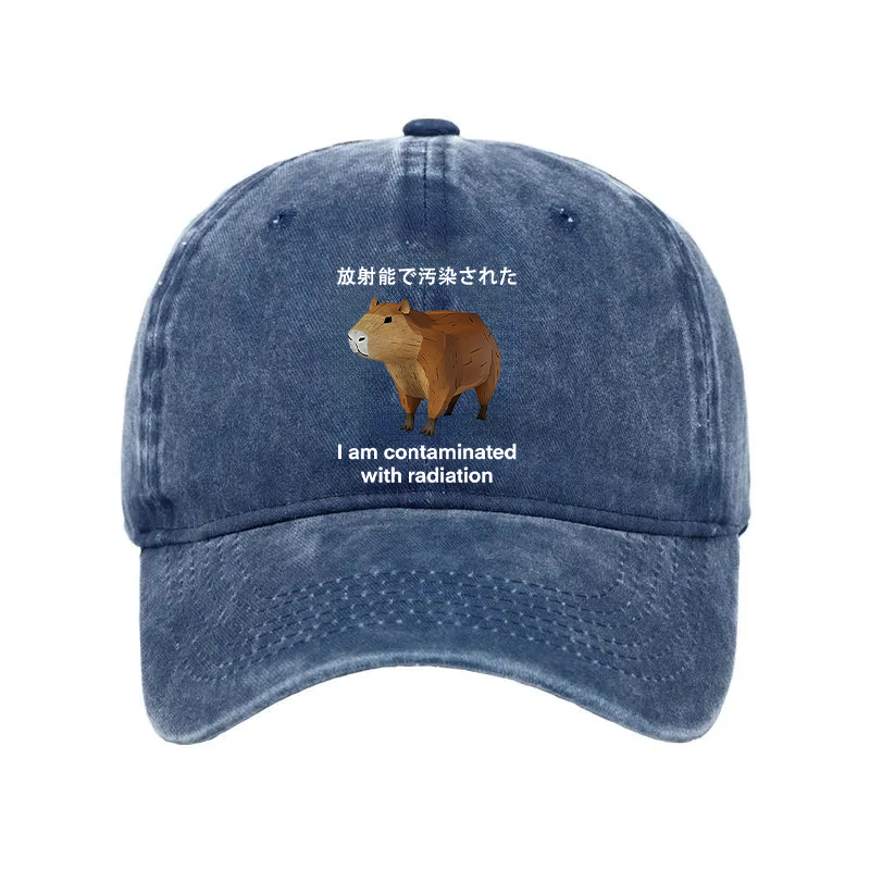Modecanvas Capybara Contaminated By Radiation Washed Cap-modecanvas