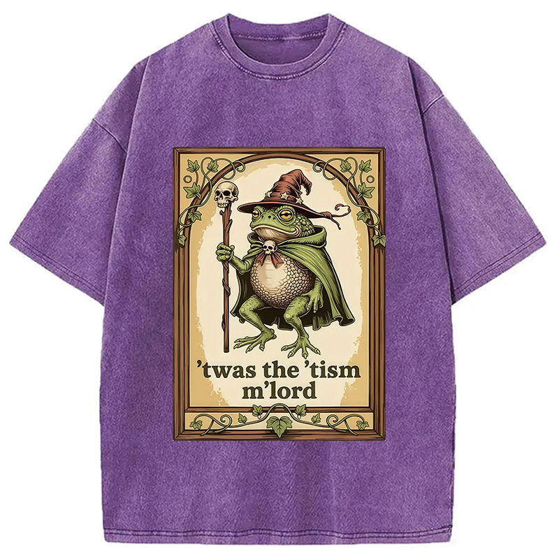 Modecanvas Frog with a Sword Washed T-Shirt