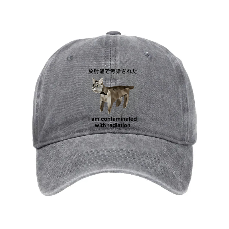 Modecanvas Cat Contaminated By Radiation Washed Cap-modecanvas