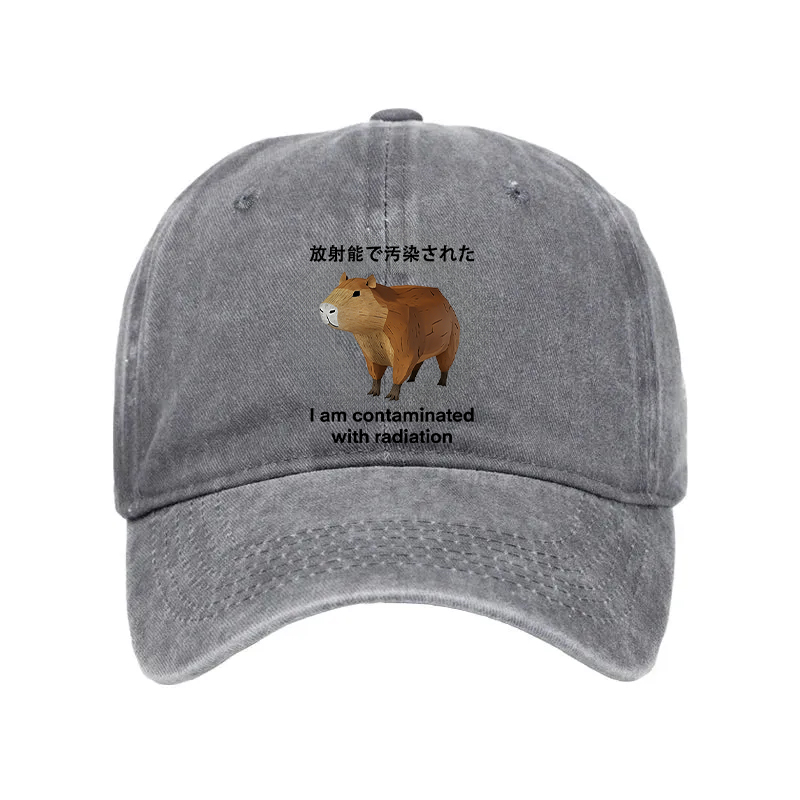 Modecanvas Capybara Contaminated By Radiation Washed Cap-modecanvas