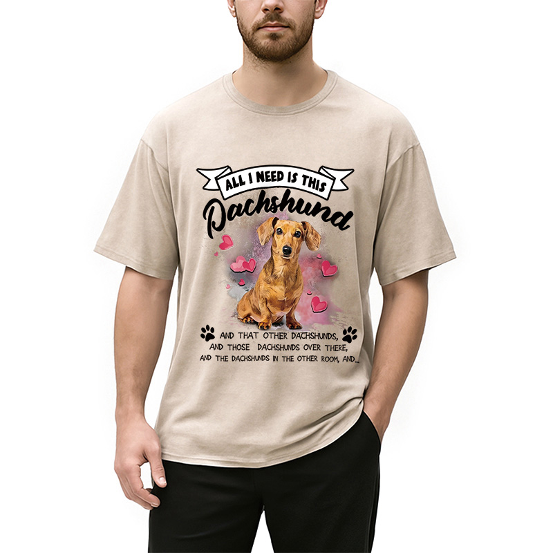 Modecanvas All I Need This Washed T-Shirt