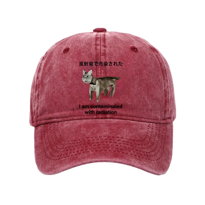 Modecanvas Cat Contaminated By Radiation Washed Cap-modecanvas