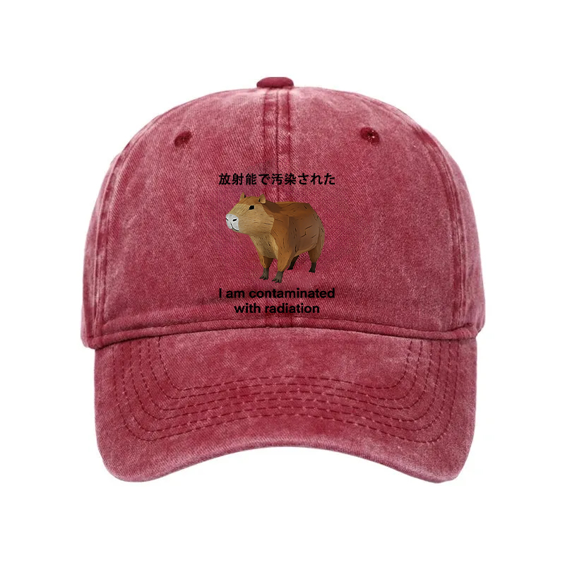 Modecanvas Capybara Contaminated By Radiation Washed Cap-modecanvas