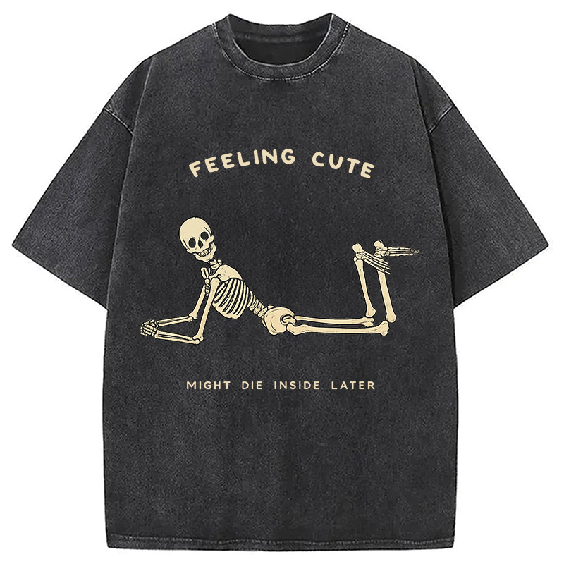 Modecanvas We Shall See DTG Printing Washed T-Shirt-modecanvas
