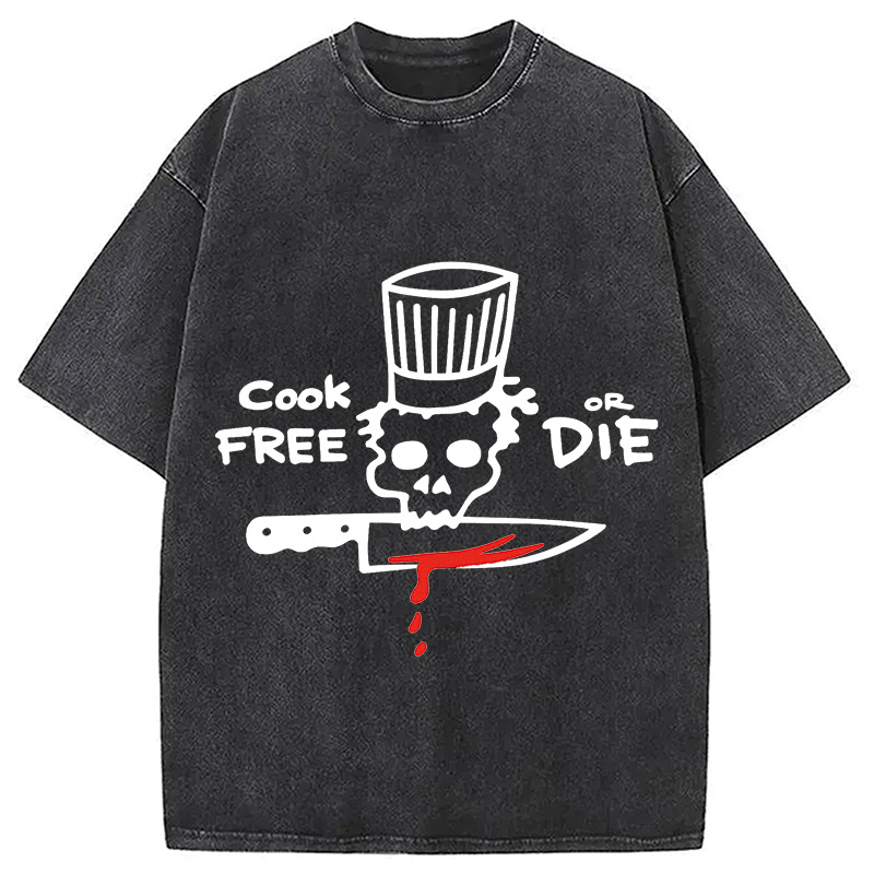 Modecanvas Cook Free or Die Washed T-Shirt