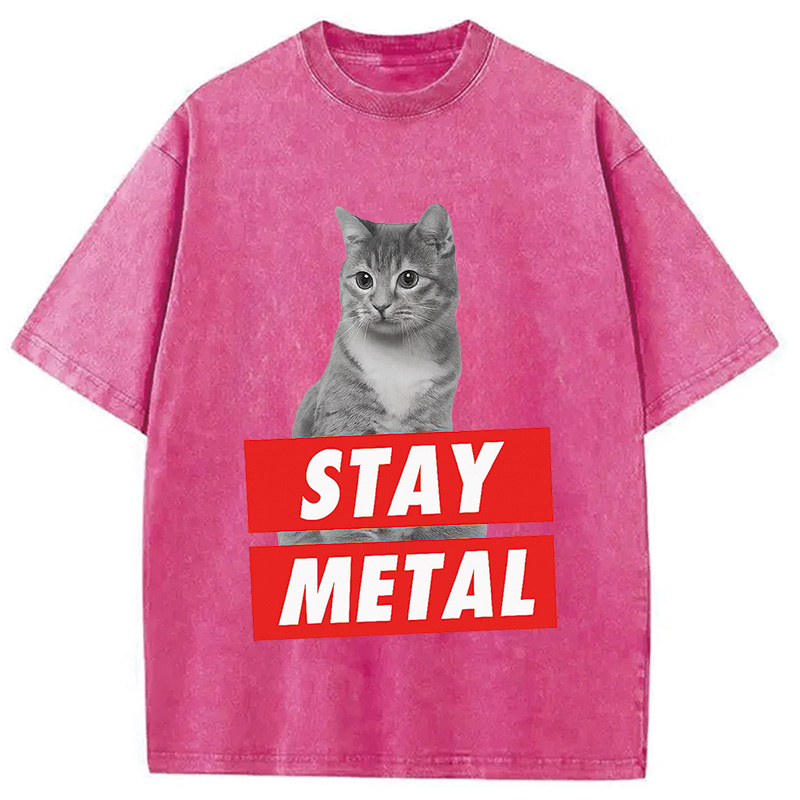 Modecanvas STAY METAL Washed T-Shirt