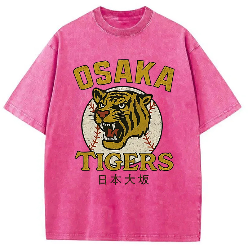 Modecanvas Funny Osaka Tigers Washed T-Shirt