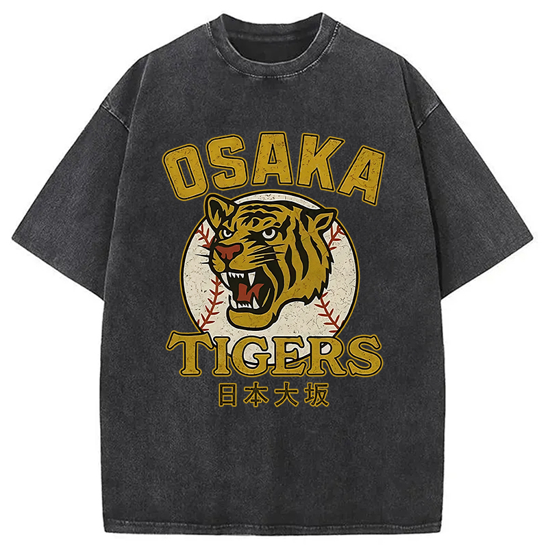 Modecanvas Funny Osaka Tigers Washed T-Shirt