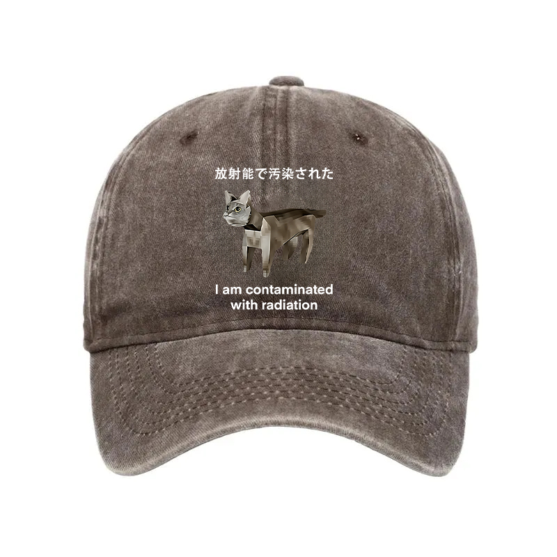 Modecanvas Cat Contaminated By Radiation Washed Cap-modecanvas