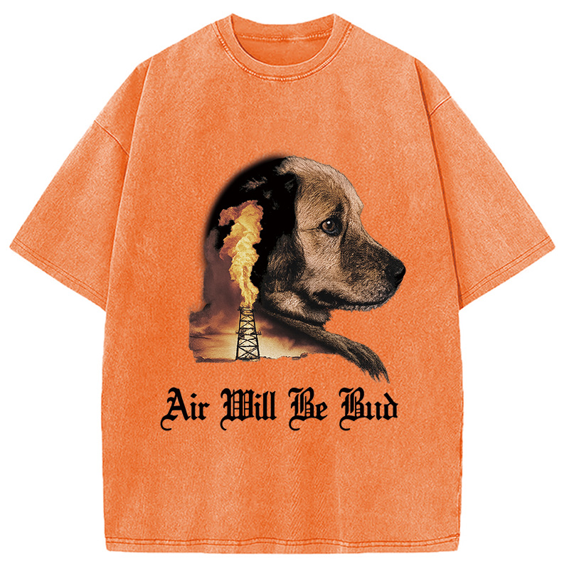 Modecanvas Air Will Be Bud Washed T-Shirt-modecanvas