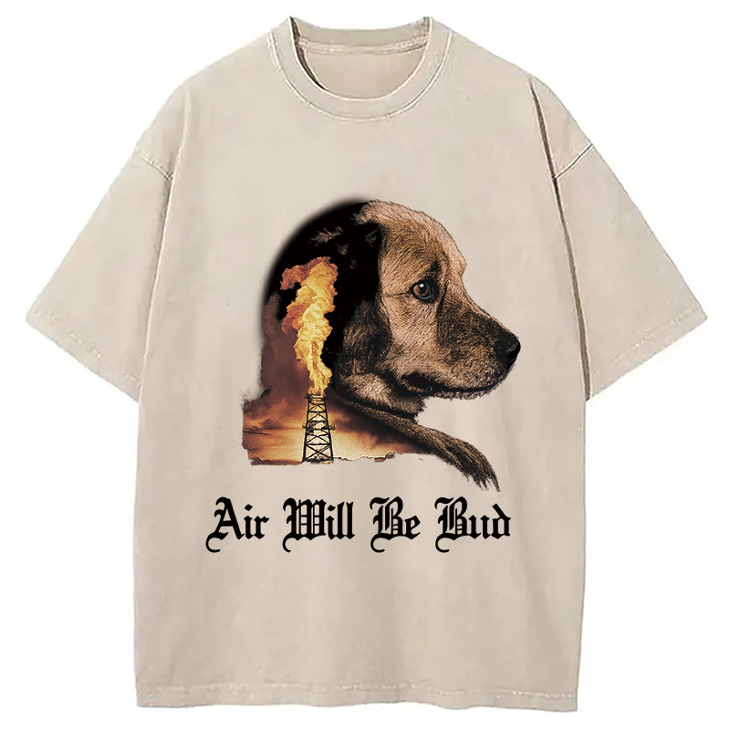 Modecanvas Air Will Be Bud Washed T-Shirt-modecanvas