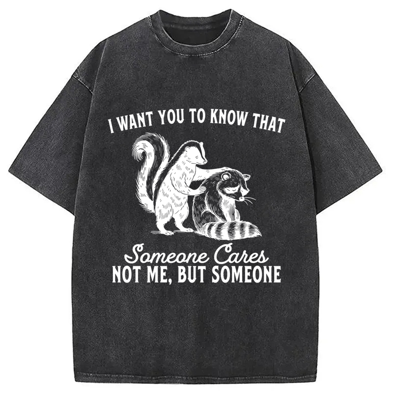 Modecanvas I Want You To Know That Not Me Washed T-Shirt