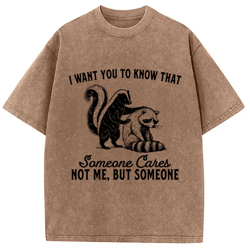 Modecanvas I Want You To Know That Not Me Washed T-Shirt