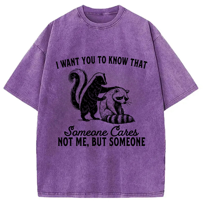 Modecanvas I Want You To Know That Not Me Washed T-Shirt