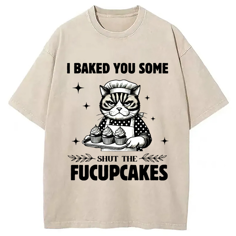 Modecanvas I Breakd You Some Pucupcakes Washed T-Shirt