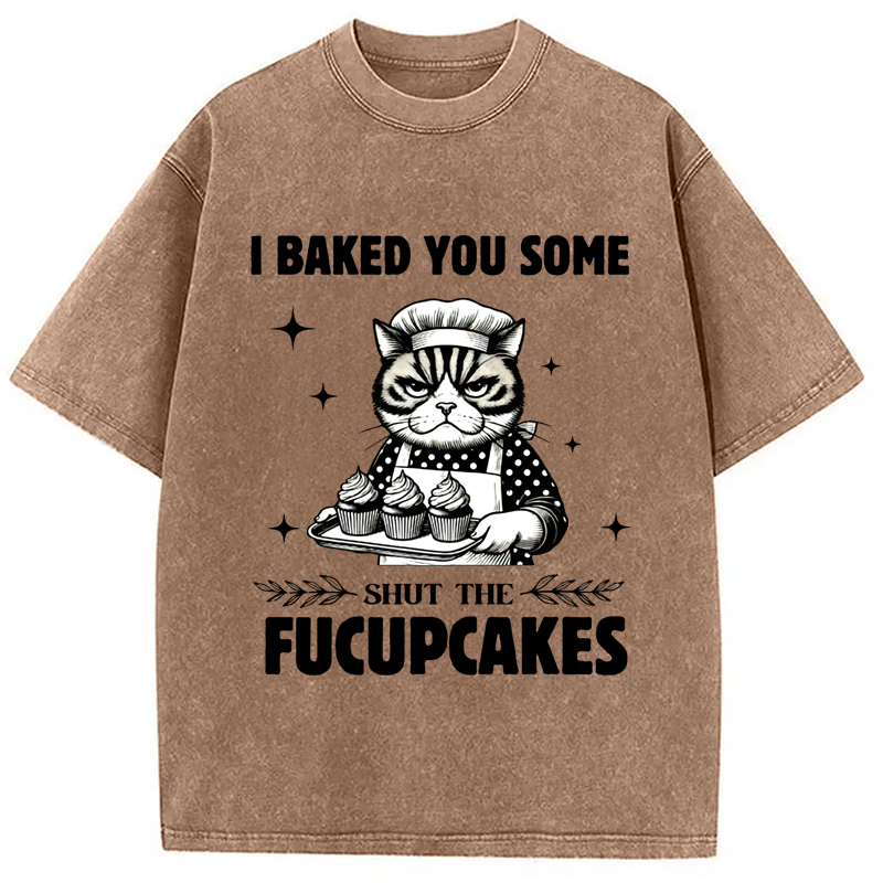 Modecanvas I Breakd You Some Pucupcakes Washed T-Shirt
