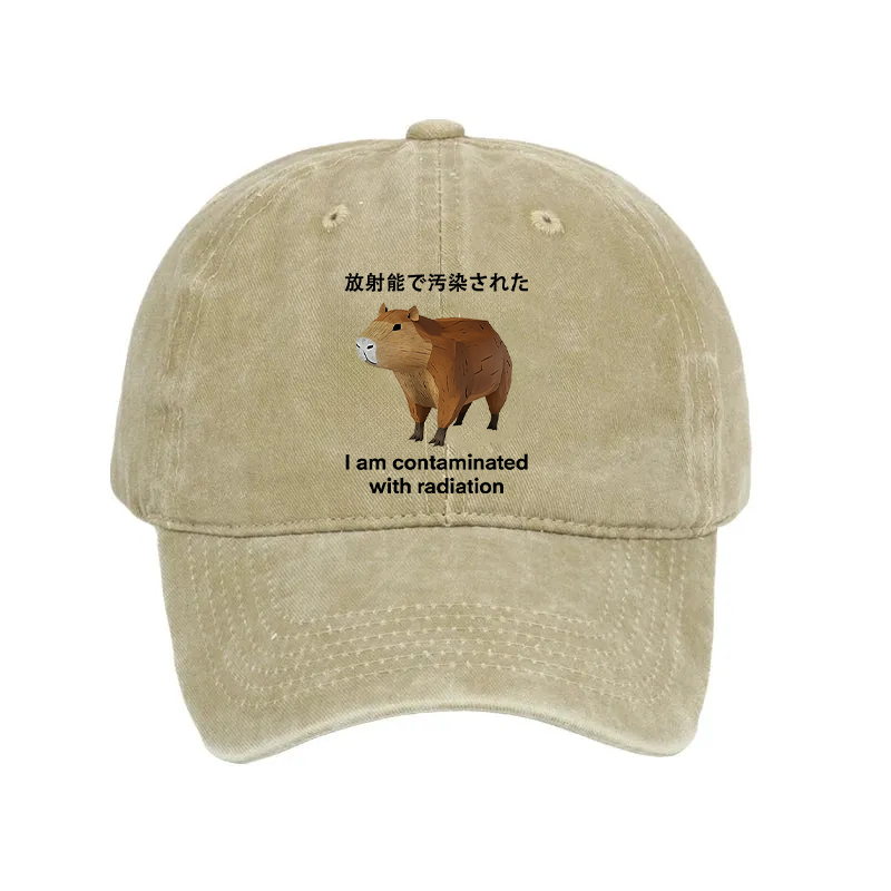 Modecanvas Capybara Contaminated By Radiation Washed Cap-modecanvas