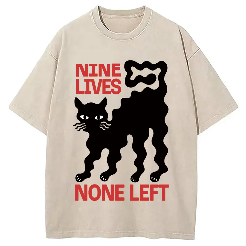 Modecanvas Neko Space Ramen Adventures Vintage Washed T-Shirt