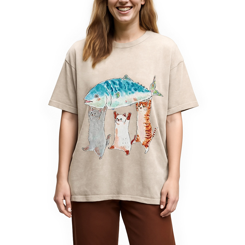 Modecanvas The Joy Of Harvest Washed T-Shirt