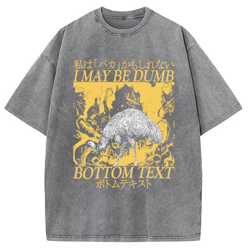 Modecanvas I May Be Dumb Washed T-Shirt-modecanvas