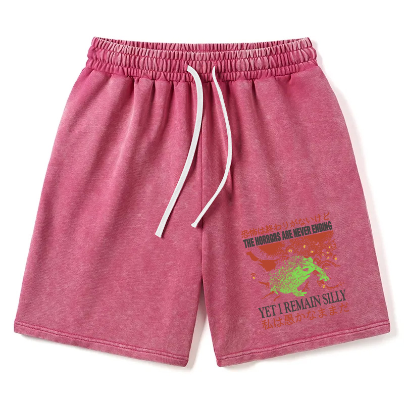 Modecanvas The Horrors are Never Ending Washed Short