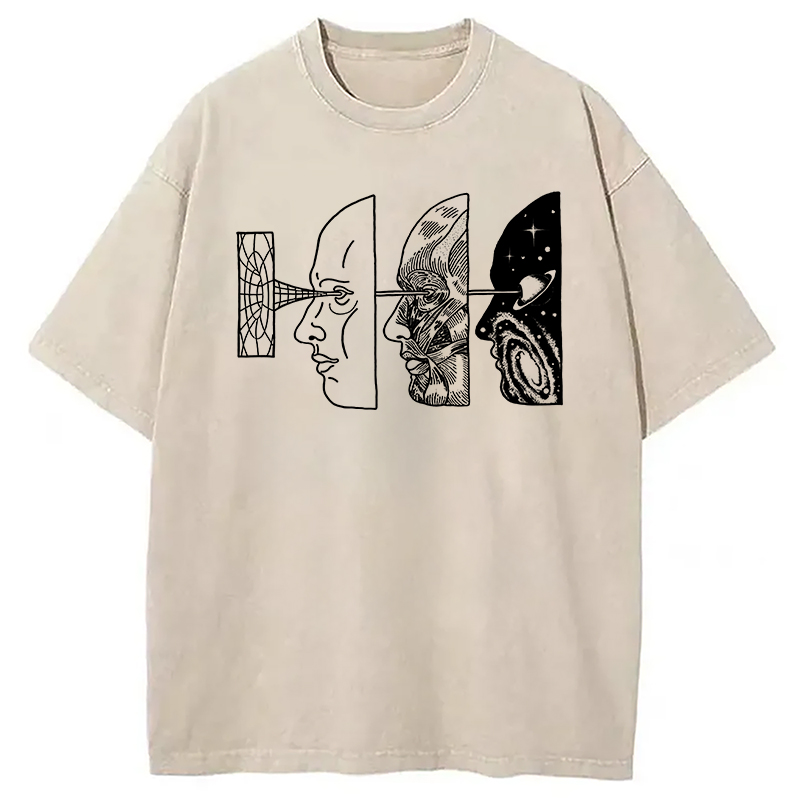 Modecanvas Reality Is Manipulated By Thought Washed T-Shirt