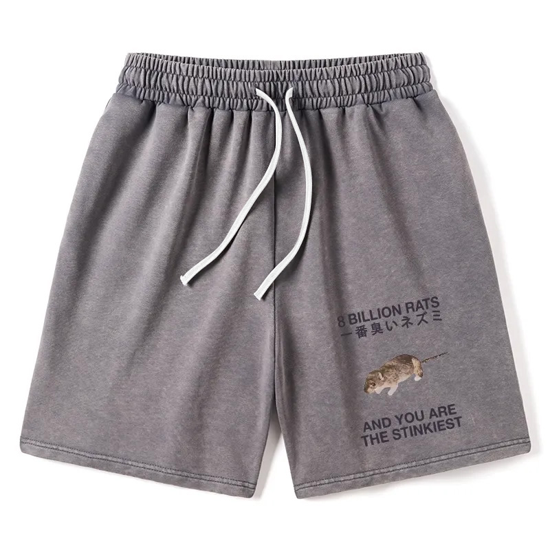 Modecanvas World's Stinkiest Rat Washed Shorts